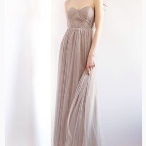 Jenny Yoo “Annabelle” Dress in mink Grey